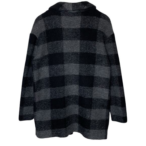 Aqua Wool Blend Oversized Coat - Picture 4 of 5